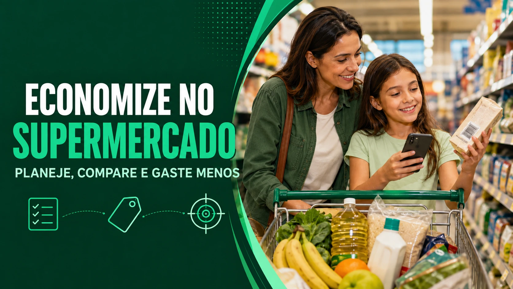 Como economizar no supermercado e envolver as crianças